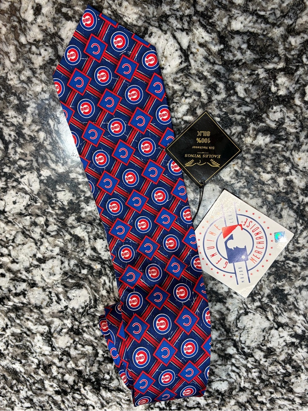 Chicago Cubs MLB Baseball 100% Silk Neck Tie NWT